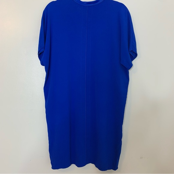 Vince Split V-Neck Cobalt Blue Shift Dress size S - Picture 5 of 8